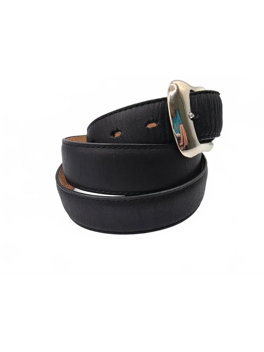 Leegin Tony Lama Mens Classic Genuine Leather Belt Style 0203L Size 40 Black
